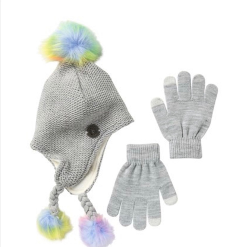Multicolor Faux Fur Flap Beanie TechGlow